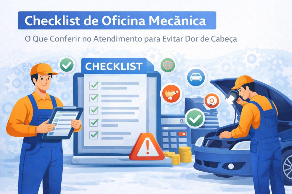 checklist de oficina mecânica para organização e atendimento