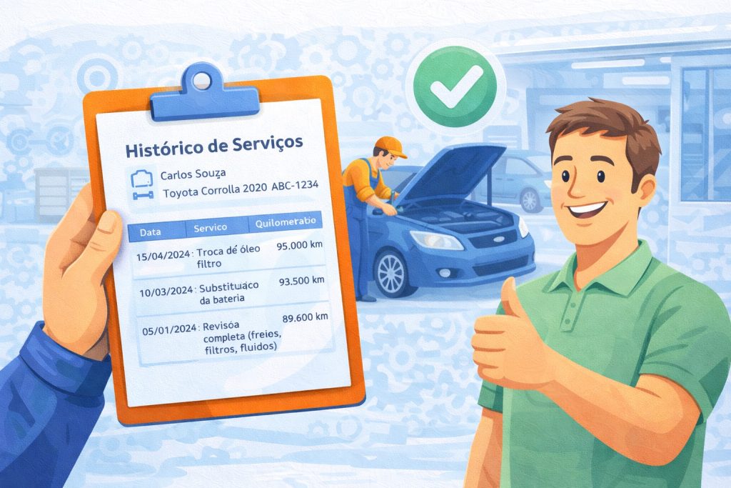 Histórico do Veículo Oficina: Sistema